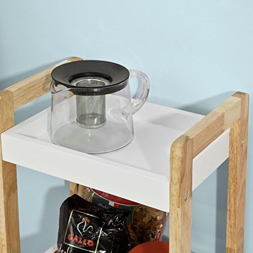 SoBuy FRG226-WN, 3 Tiers Bathroom Shelf Storage Display Shelf Rack Organizer Shelving Unit