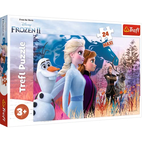 Trefl Disney Frozen 2 Magical Journey – 24 Piece Jigsaw Puzzles for Kids – Easy Hold Large Maxi Puzzle Pieces for Children – For Ages 3+