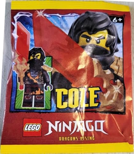 LEGO Ninjago Dragons Rising Season 3: Cole Minfigure with Dragon Shoulder Armor- Ages 6+