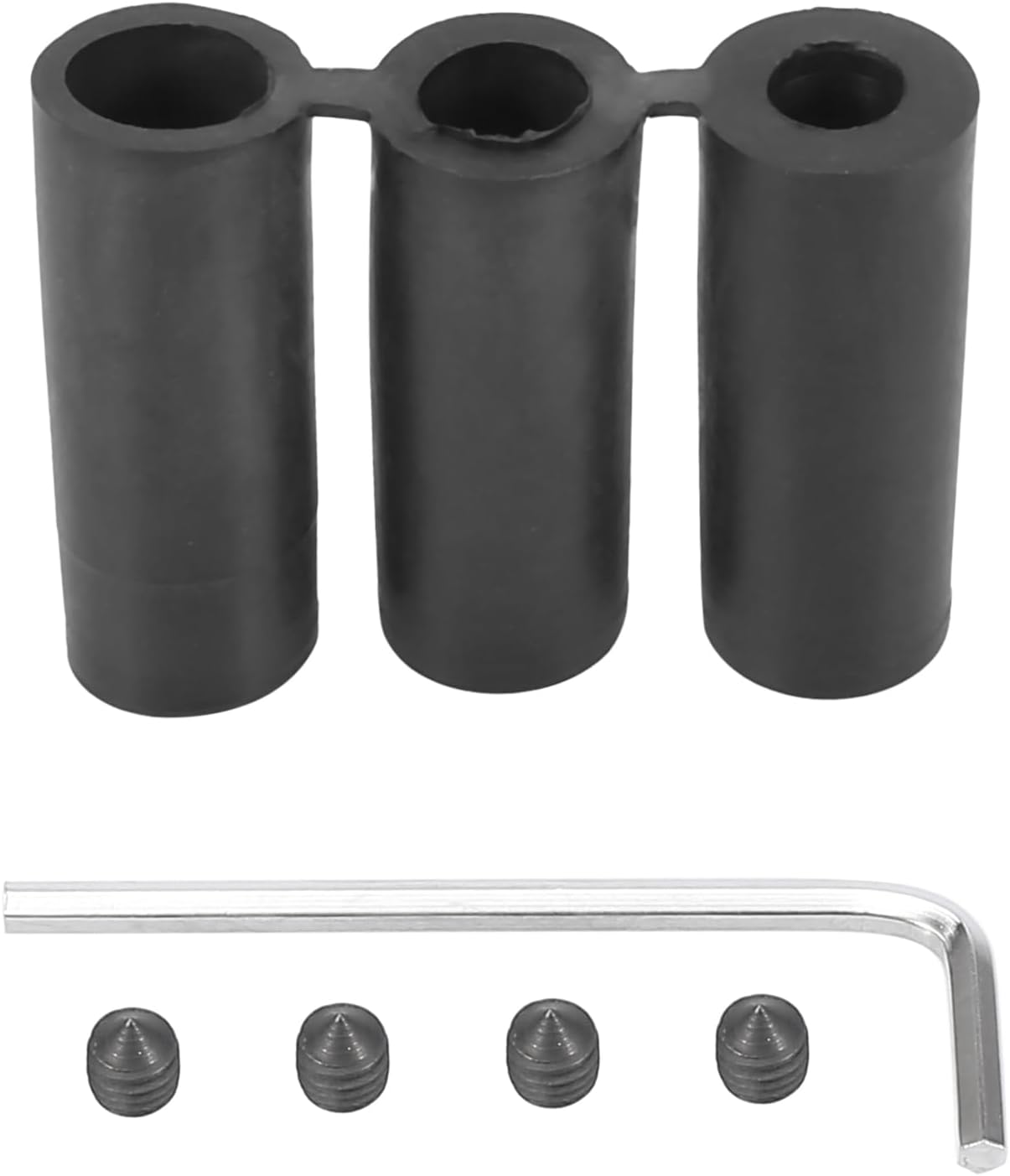 X AUTOHAUX Black Shifter Knob Automatic Gear Shift Knob with Push Buttons Universal Aluminum Alloy Lever Long Handle Stick with Adapter Set for Most Auto Transmission Vehicle