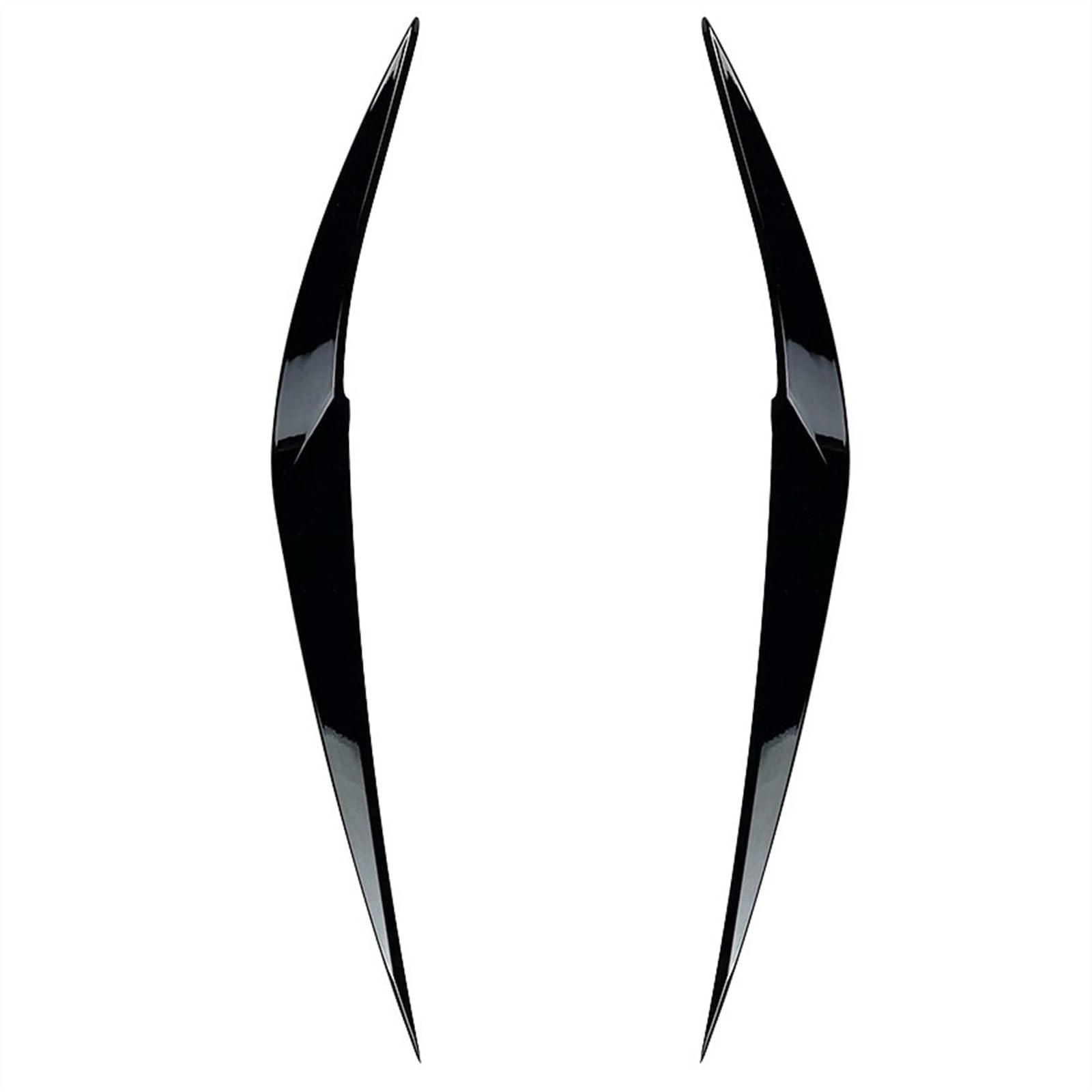 Car Modeling Accessories Eyelid Front Headlight Eyebrows Eye Lids Cover Trim Sticker for X1 F48 F49 2015-2022(Glossy Black)