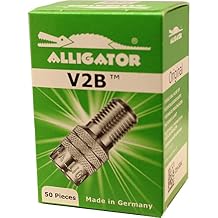 التمساح V2B 50 Pack نفخ من خلال غطاء الصمام الجذعي "Gator" Auto RV Semi