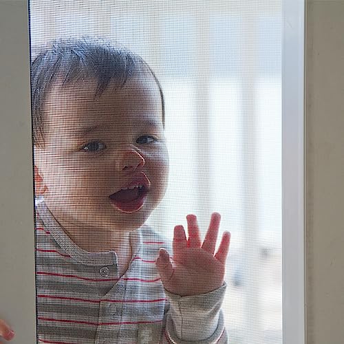 Dantolo Mosquitera 120cm x 250 cm Fibra de Vidrio ， Malla Mosquitera Para Puerta y Ventanas，Mosquiteras de Insectos de la Protección de la Ventana se Puede Cortar， Adiós a Los Mosquitos (Gris)