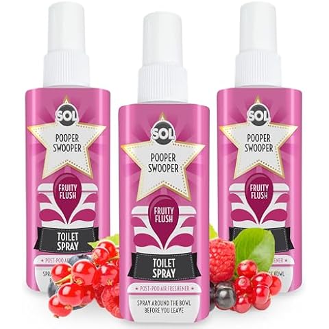 SOL 3pk Pooper Swooper Toilet Spray Cover