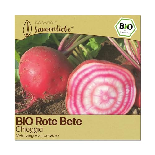 Samenliebe BIO Rote Bete Samen | Beete Chioggia - gestreift - samenfestes BIO Saatgut