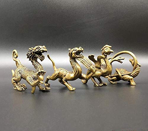 Sculptures laiton bête KELIEQA objet d'art antique haut de gamme