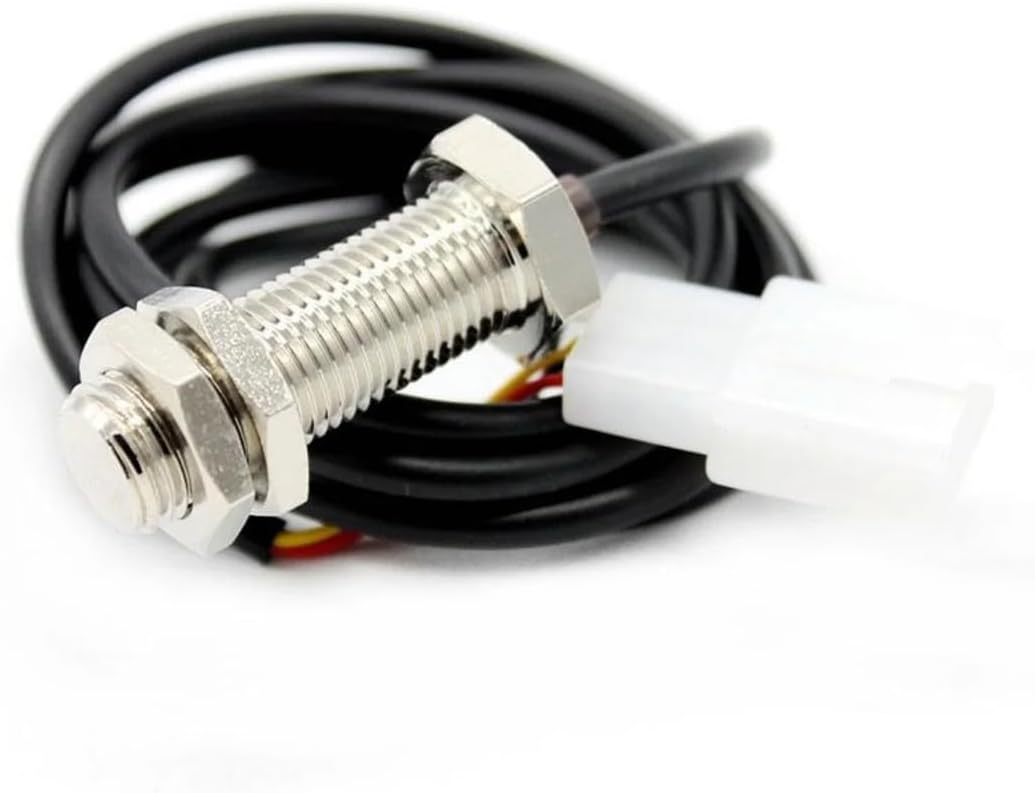 Motorcycle Odometer 12V Universal Motorcycle 12000RMP Speedometer Tachometer 1-4 Cylinders Motorbike Gauge Motorcycle Digital Dash