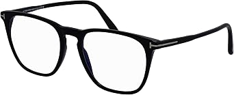 Tom Ford Blue Light Block Square Mens Eyeglasses FT5937-B 001 52