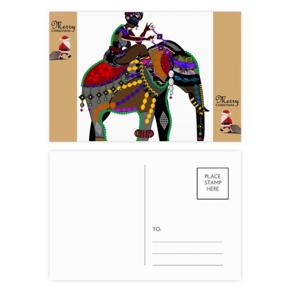 Carte de remerciement éléphant pour écrire vos souvenirs de voyage et fêtes de famille