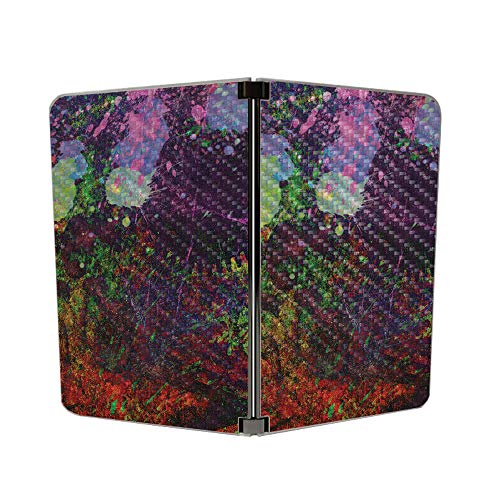 Image of MIGHTY SKINS MightySkins Carbon Fiber Skin for Microsoft Surface Duo - Paint Drip | Protective, Durable Textured Carbon Fiber Finish | Easy to Apply, Remove, and Change Styles | Made in The USA