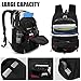 Tzowla Travel Laptop Backpack,Anti-Theft Water Resistant Business Luggage with TSA Lock&USB Charging Port Friendly Computer Cooler Daypack for Men Women College School Bag Fit 16/17 inch Laptop(Black)