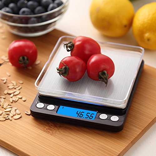 image for AMIR Digital Kitchen Scale, 500g/0.01g Mini Pocket Jewelry Scale, Cook