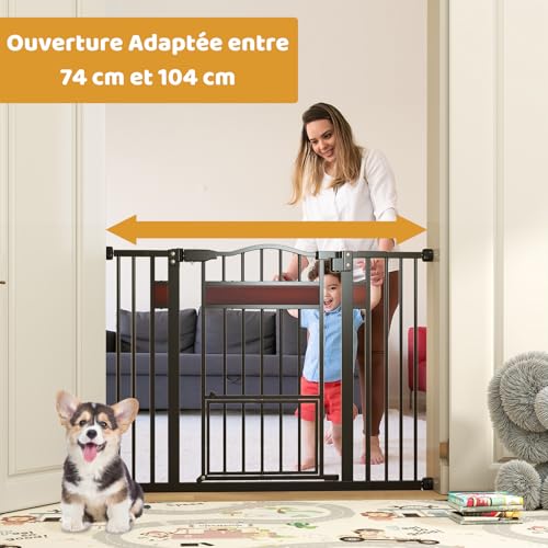 Barrière de sécurité chien sans perçage pour stopper les accès interdits
