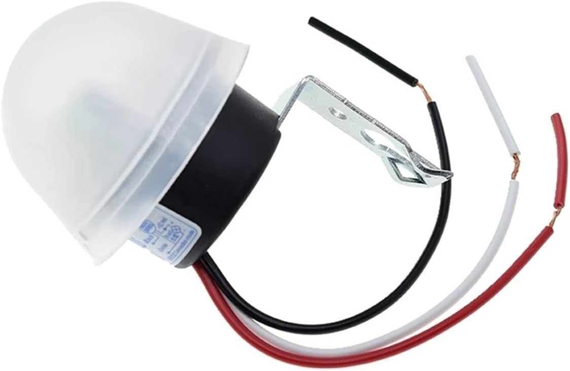 DC 12V AC 110V 220V 10A Waterproof Sensitive Auto Photo Switch On/Off Photocell Street LED Light Switch Sensor Switch(220V)