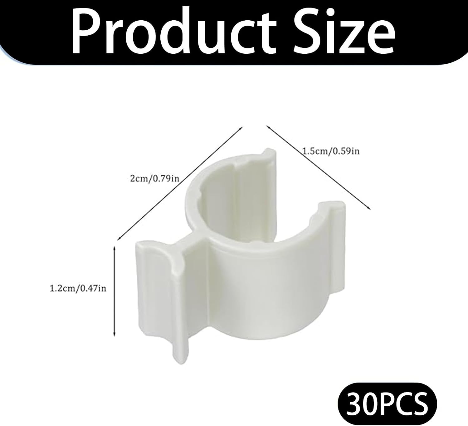 30Pcs Leakproof Cosmetic Dispenser Pump Lock Clip,No-Spill Clamp for Lotion Shampoo Cleansing Oil Bottles,PP Plastic Leak Locks for Travel, Camping, Gym & Toiletry Bags (White)