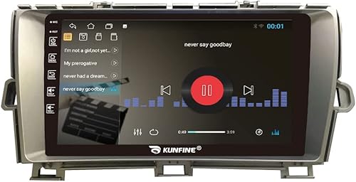 Miniatura 35 de Kunfine Coche CarPlay Android Navegación Automática Estéreo GPS Radio Cámara Pantalla 9 "IPS Pantalla Táctil Headunit Tablet Pad Media Player