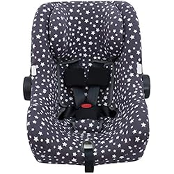 JYOKO KIDS Funda de algodón para silla de coche compatible con Bugaboo Nuna by turtle (Winter Sky)