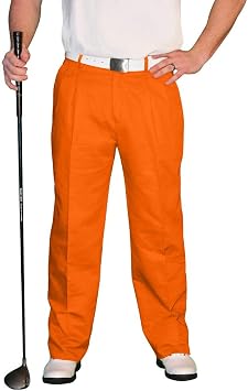 Orange Golf Trousers - Mens 