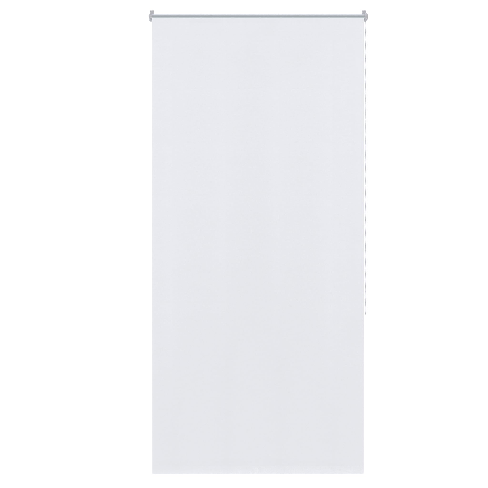 Aufun Tenda a rullo oscurante, con tirante laterale, senza fori, fissaggio a morsetto (120 x 210 cm, bianco)