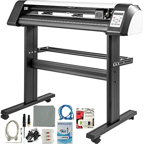 VEVOR Máquina Cortadora de Vinilo de 720 mm, Plotter de Corte de Vinilo con Control Digital, Vinilo Cortador Letrero, Corte Plotter Impresora Sublimación, Plotter de Impresión Cover