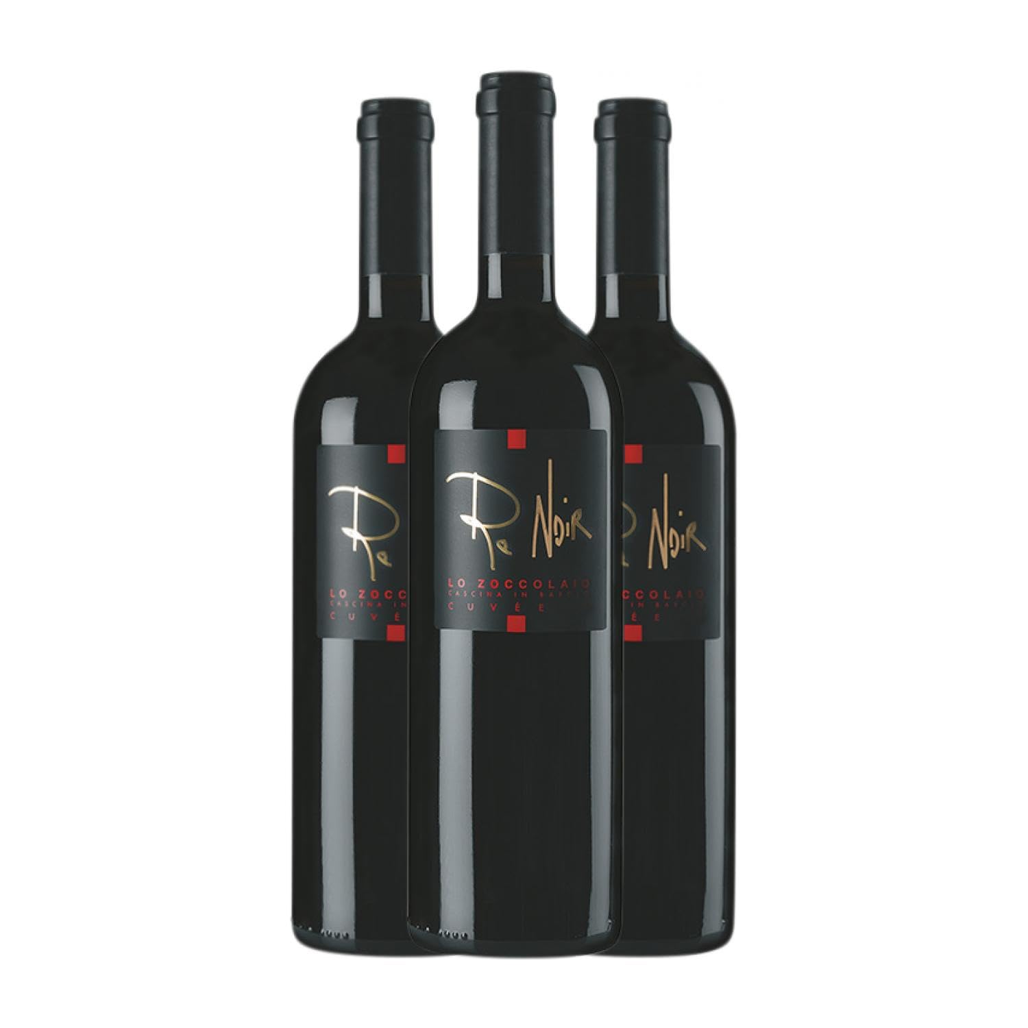Lo Zoccolaio Re Noir Pinot Negro Piedmont 75 cl Vino tinto (Caja de 3 Botellas de 75 cl)