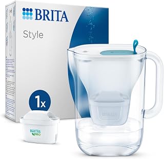 BRITA Wasserfilterkanne Style (2,4l), 1x MAXTRA PRO Pure Performance Filter