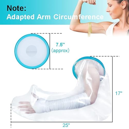 Mbeta Adult Arm Cast Cover For Shower Bath Waterproof And Watertight Cast Bandage, Reusable Cast Cover Arm For Arm, Hands, Wrists, Elbow, Fingers Wound Keeps Bandage Dry #TOP1