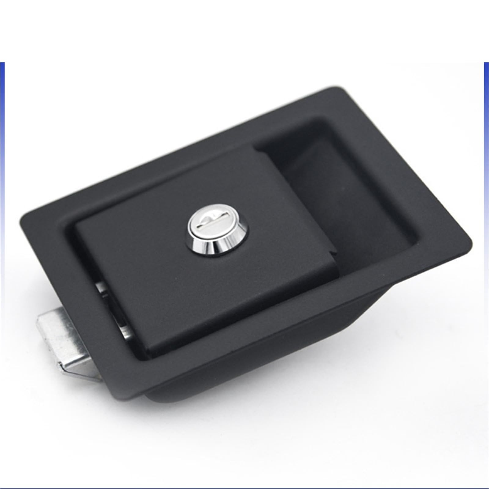Serrure de camion anti-vibration avec loquet à palette étanche en acier noir