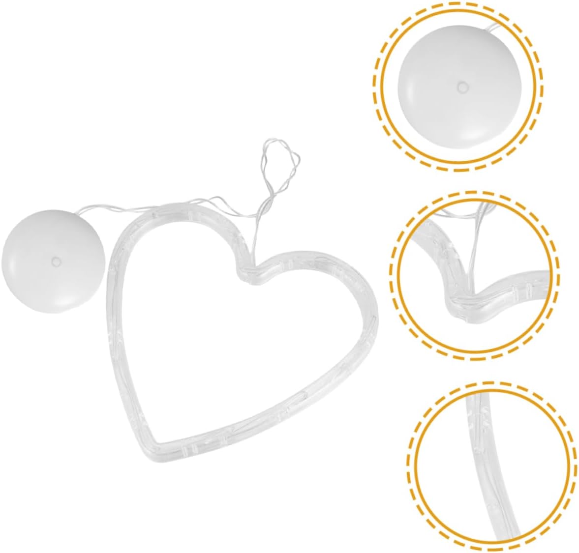 DOITOOL 12pcs Led Cup Hanging Lights Heart-Shaped Decor for Christmas Weddings and Parties Battery Operated Eye-catching Ambiance for and Rooms