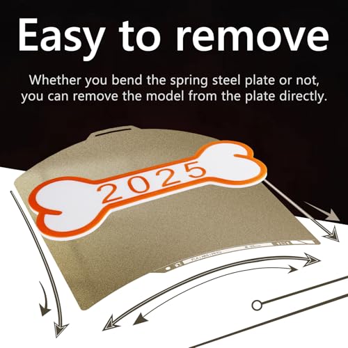 Upgraded Thickened 0.77mm PEI Sheet（with QR Code）for Bambu Lab P1P P1S A1 X1 X1C X1E PEI Build Plate,Double Sided Textured PEI Flexible Spring Steel Sheet, 257x257mm Bambu Heatingbed - Image 3