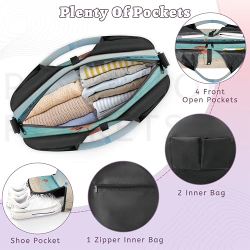 Bolsa de viaje para gimnasio Sea Beach y lona deportiva con zapatero independiente talla L 4