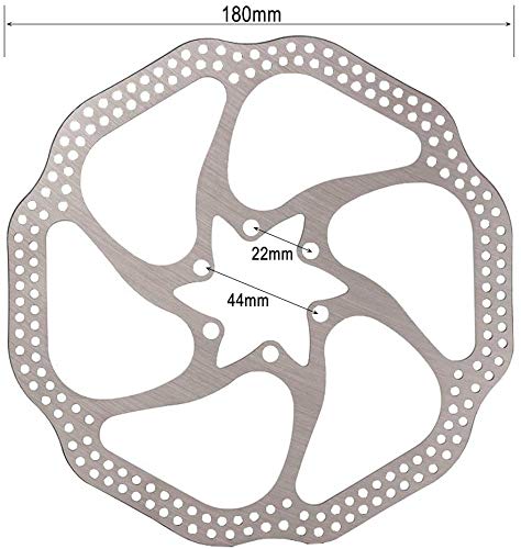 Besnin 180Mm Bike Rotor 2 Pcs Bike Brake Rotors With 12 Bolts Bicycle Disc Brake Rotor Mountain Bike Rotors For Cycling Stainless Steel (2Pcs*180Mm) #TOP1
