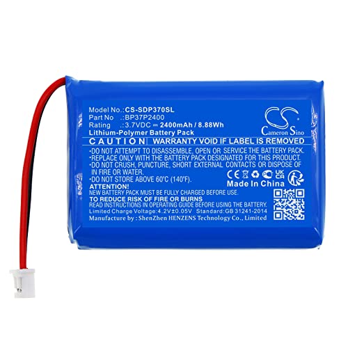 Cameron Sino 2400mAh / 8.88Wh Replacement Battery for Dogtra BP37P2400, Pathfinder,Pathfinder TRX,Grain Valley Special Edition Orange Pathfinder
