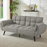 JIEXI Sofa 3 Sitzer, Kleines Schlafsofa 191x83cm, Bequemes