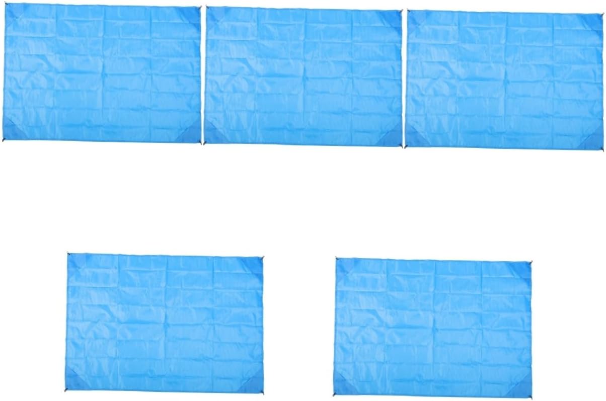 HANABASS 5pcs Comfortable Picnic Blanket Lightweight Multi-Function Lawn Mat for Camping Beach Outdoor Parties and Hiking