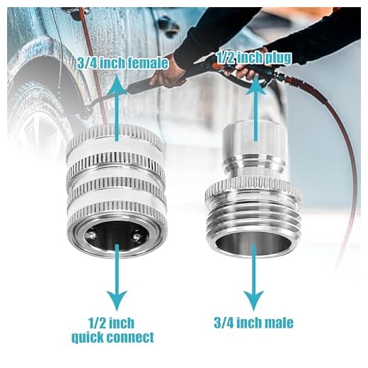 Stainless Steel Pressure Washer Adapter Set