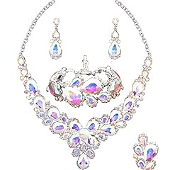 AB Crystal-Platinum Plated