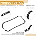 Partuto Car Oil Pan Gasket Car Transmission Oil Pan Gasket Engine Oil Pan Gasket Seal No.11251P2A014 for Honda Civic 1996-2005 Good Sealing 1 Pcs