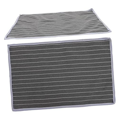 BESTYASH 2Pcs Breathable Pillow Towel Skid Sweat Absorbing Pillow Protectors for Home Hotel Bedroom Design with Elegant Stripes Pillow Cover for Comfort