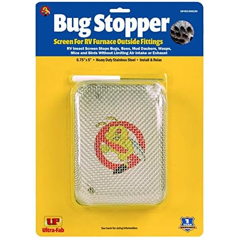 Bug Stopper Screen for RV Furnace Outside Fittings Cover