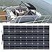 Produktbild awallow 1 Stück 400 W Flexibles Solarpanel-Kit für Boote, 12 V Solarladegerät mit 40 A wasserdichtem Laderegler und MC4-Schnittstelle, Verwendet für Yacht, Wohnmobil, Kabine