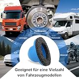 Oelrstfe Szlifierka do piast kół o średnicy 150 mm z napędem 1/2" – szczotka do czyszczenia piast kół, usuwania rdzy i wymiany felg w samochodzie, przyczepie i przyczepie, z wytrzymałą stalową obudową