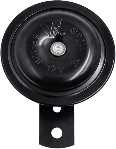 uxcell DC 12V 3A Universal motocicleta eléctrica cuerno sirena trompeta 110dB negro