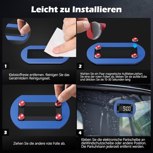 ALAFLY [12 Stück Magnetische Einseitige Ersatz-Klebepads Kompatibel mit Needit Park Lite… – Ansicht 5