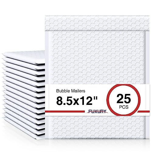 Fuxury Bubble Mailers 8.5x12" 25 Pack Self-Seal Adhesive Padded Envelopes by Fuxury - Used condition - US$15.30