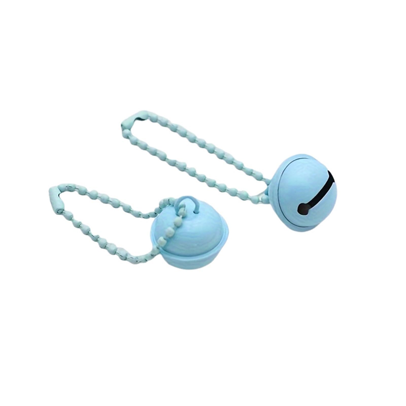 Christmas Bells 50pcs Bead Chain Bell Keychain Pendant Diy Colorful For Suitcase Box Bag for Christmas Decor