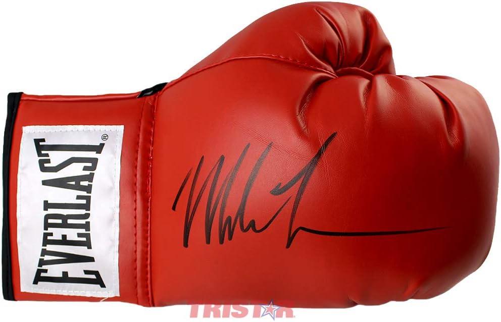 Mike Tyson Signed Autographed Everlast Red Boxing Glove TRISTAR