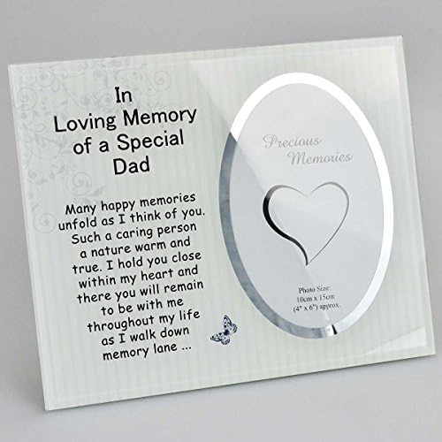 Angraves Special Dad Memorial Glass Mirror Photo Frame