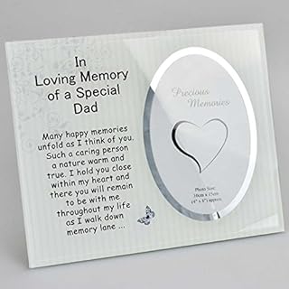 Angraves Special Dad Memorial Glass Mirror Photo Frame