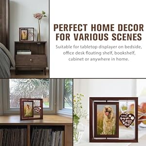 Vetbuosa Dog in Heaven Memorial Picture Frame,Loss of Dog Sympathy Gift, Dog Memorial Gifts for Loss of Dog, Dog remembrance Gift,Rotating Wooden Dog Picture Frame 4x6 Photo Vetbuosa Dog in Heaven Memorial Picture Frame Christmas in HeavenLoss of Dog Sympathy Gift Dog Memorial Gifts for Loss of Dog Dog remembrance GiftRotating Wooden Dog Picture Frame 4×6 Photo